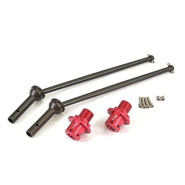 FASTRAX ARRMA KRATON 6S CVD FRONT DRIVESHAFTS +13MM HUBS - RC Hobby Product