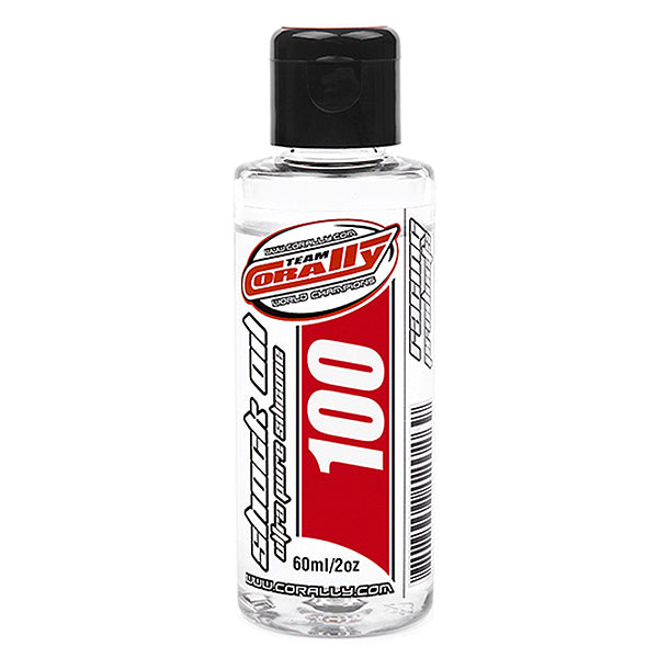 CORALLY SHOCK OIL ULTRA PURE SILICONE 100 CPS 60ML / 2OZ - High-Speed RTR RC Truck