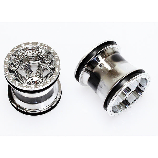 CEN RACING MONSTER TRUCK WHEEL (CHROME) 2.2 X 2.4" - RC Hobby Product