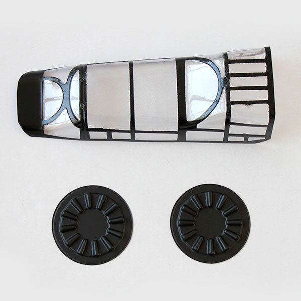 DYNAM P61 BLACK WIDOW CANOPY AND ENGINE COVER - RC Hobby Product