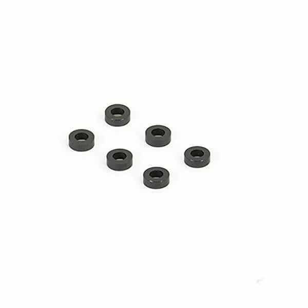 CENTRO BLACK M3 FLAT WASHER 5.75mm x 2.0mm (6) - RC Hobby Product