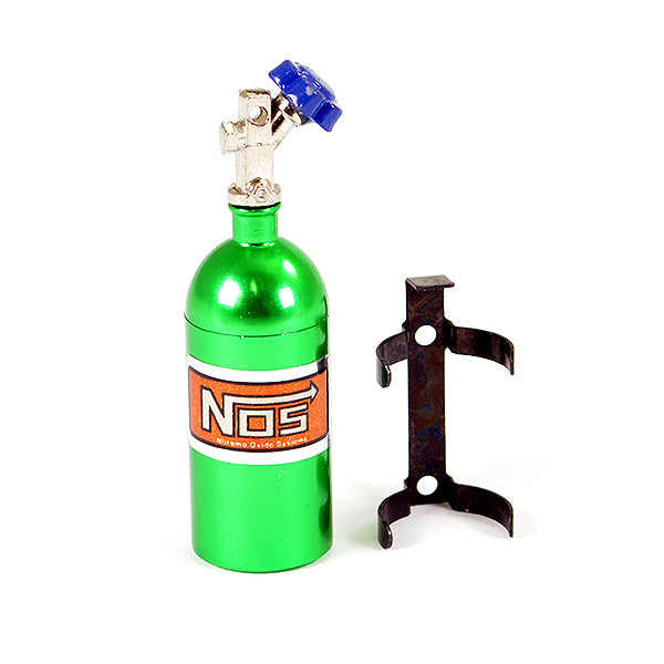 FASTRAX ALUMINUM NOS NITROUS BOTTLE & MOUNT - GREEN - RC Hobby Product
