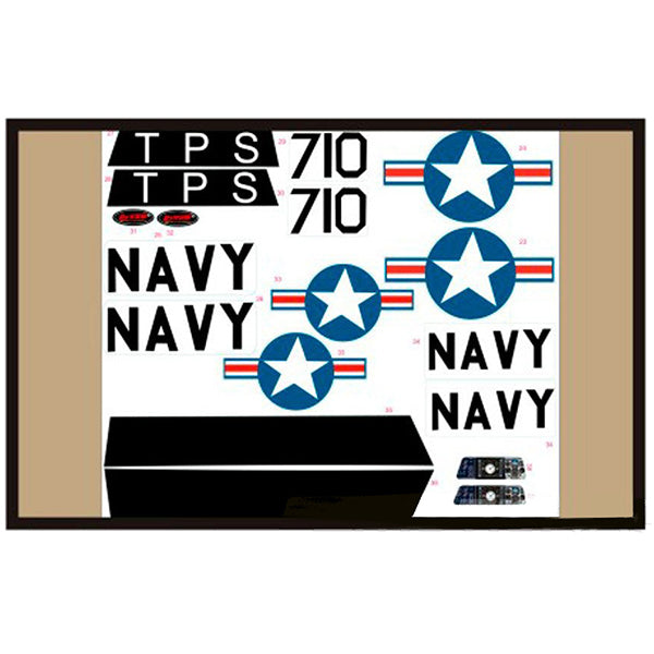 DYNAM T28 TROJAN DECAL (RED) - RC Hobby Product