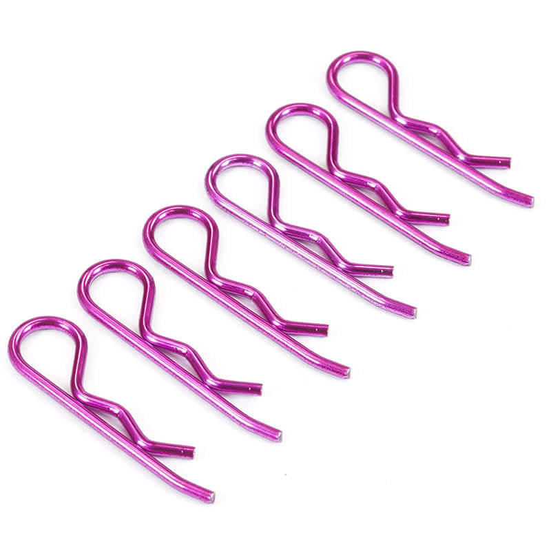 Fastrax Metallic Purple Large Clips - RC Hobby Product