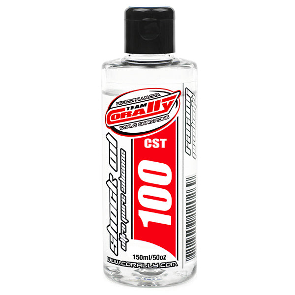 CORALLY SHOCK OIL ULTRA PURE SILICONE 100 CPS 150ML - High-Speed RTR RC Truck