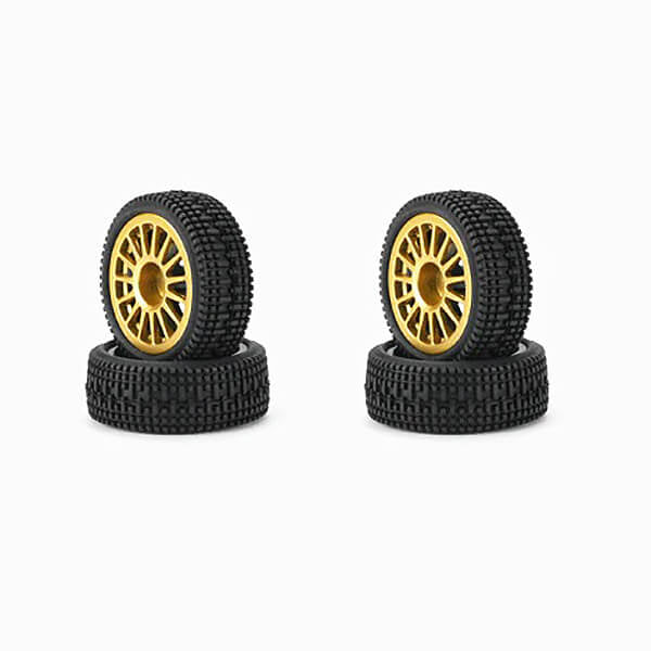 CARISMA GT24 SUBARU WHEELS & TYRE SET - RC Hobby Product