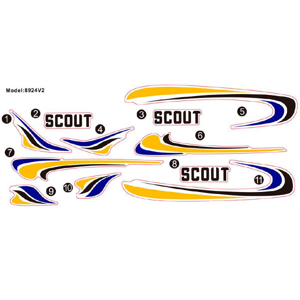 DYNAM SCOUT DECAL - RC Hobby Product