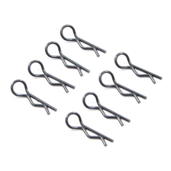 FASTRAX BLACK SMALL BODY CLIPS (8) - RC Hobby Product