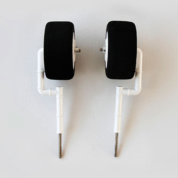 DYNAM P61 BLACK WIDOW MAIN GEAR STRUT AND WHEEL SET - RC Hobby Product