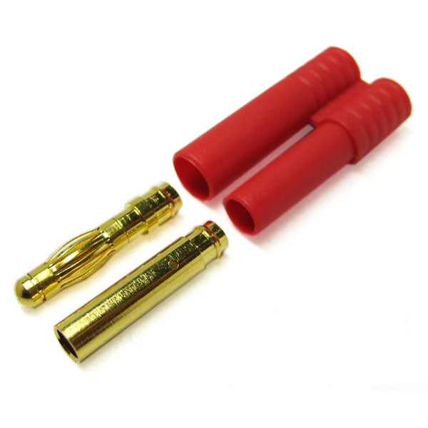 Etronix 4.0mm Gold Connector W/Housing - RC Hobby Product
