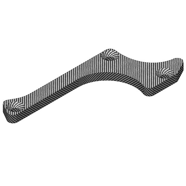 CORALLY SUSPENSION ARM STIFFENER A LOWER FRONT RIGHT GRAPHITE 3MM 1PC - High-Speed RTR RC Truck