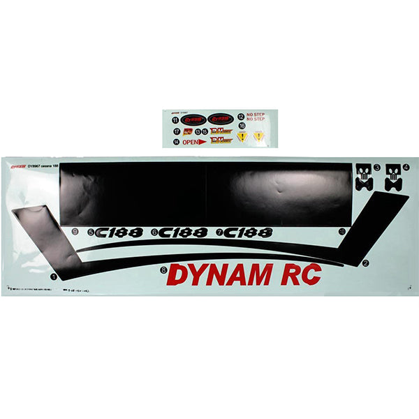 DYNAM C188 DECAL - RC Hobby Product