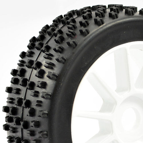 Fastrax 1/8 Premounted Buggy Tyres 'maths /10 Spoke" - RC Hobby Product