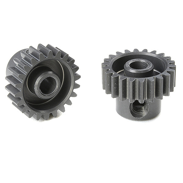 CORALLY 48 DP PINION SHORT HARD ANODISED AL7075 21 TEETH SHAFT DIA. 3.17MM - High-Speed RTR RC Truck