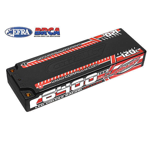CORALLY VOLTAX 120C LIPO HV BATTERY 6400 MAH 7.6V LCG STICK - High-Speed RTR RC Truck