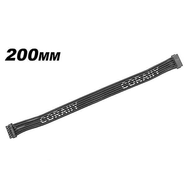 CORALLY HIGH FLEX SENSOR WIRE 200MM SILVER TERMINAL - High-Speed RTR RC Truck