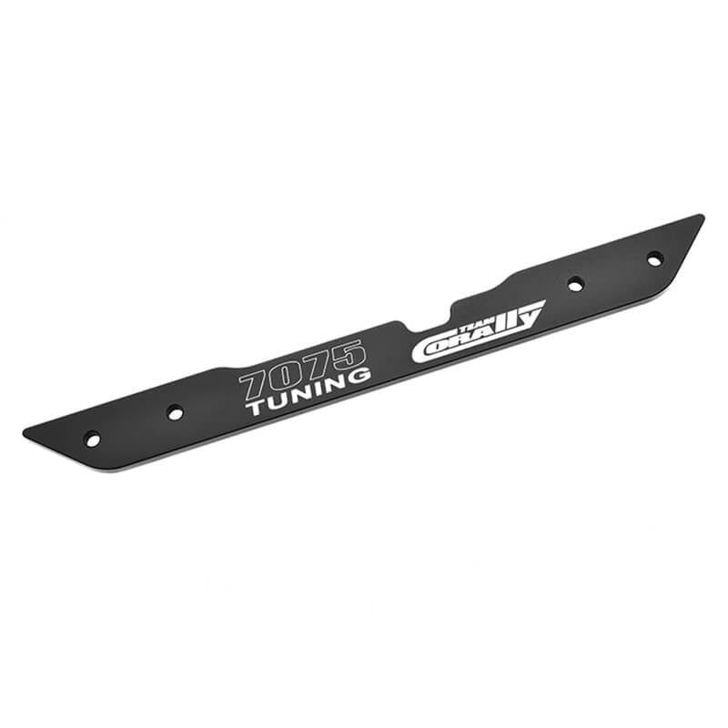 CORALLY CHASSIS BRACE CENTER LOWER ASUGA XLR SWISS MADE 7075 T6 3MM HARD ANODISED BLACK - High-Speed RTR RC Truck