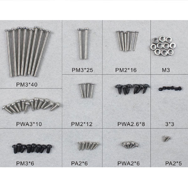 DYNAM GLOSTER METEOR F8 SCREW SET - RC Hobby Product
