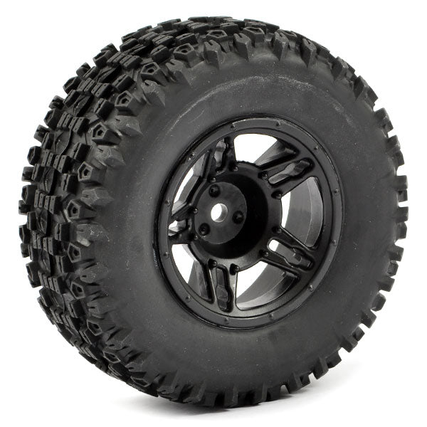 FASTRAX 1:10 SC STINGER MTD 5-SPOKE BLACK (SLASH FR) (PR) - RC Hobby Product