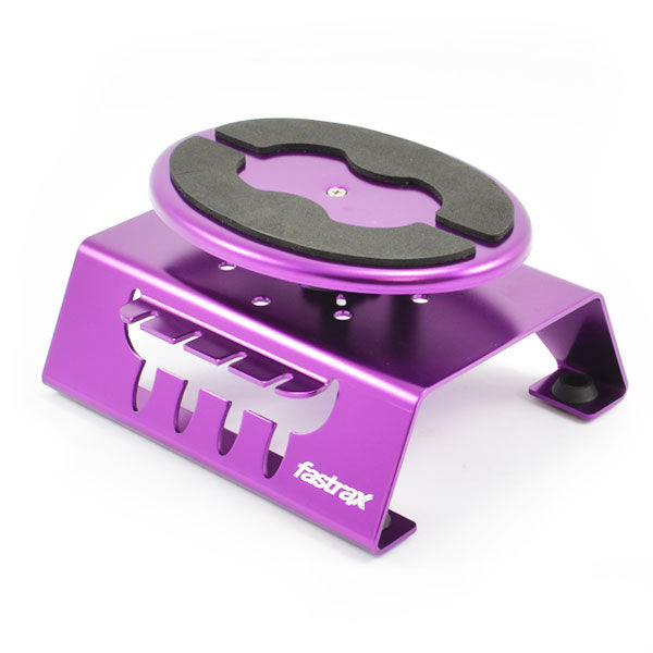 Fastrax Purple Alum Locking Rotating Car Maintenance Stand W/Magnet - RC Hobby Product