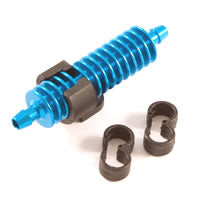 FASTRAX 1/8TH EXHAUST GAS COOLER BLUE w/MOUNTS - RC Hobby Product