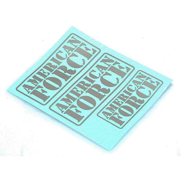 CEN RACING AMERICAN FORCE DECAL (SILVER) - RC Hobby Product