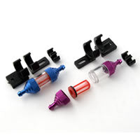 Fastrax Deluxe Fuel Filter w/Mount - Purple - RC Hobby Product
