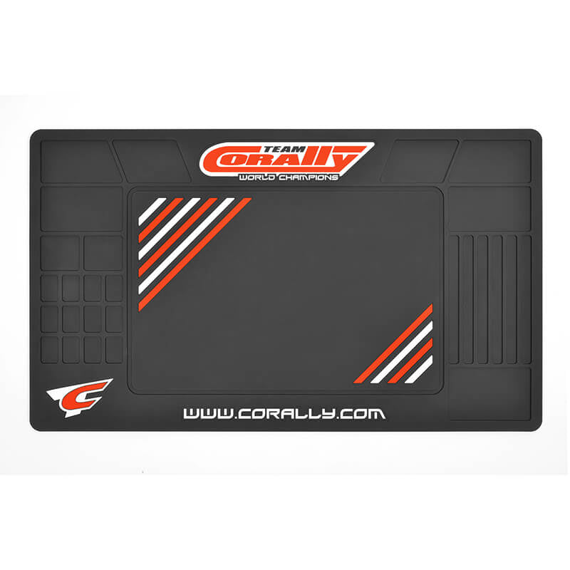 CORALLY ULTIMATE RUBBER PIT MAT 850mm X 500mm - High-Speed RTR RC Truck