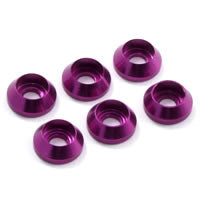 Fastrax M3 Cap Washer Purple (6) - RC Hobby Product