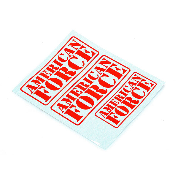 CEN RACING AMERICAN FORCE DECAL (RED) - RC Hobby Product