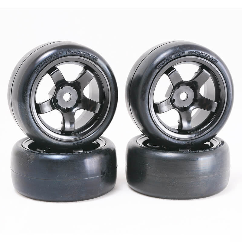 SWEEP D-HIGH END COMPOUND MINI TYRES PRE-GLUED 36DEG 4PCS - RC Hobby Product