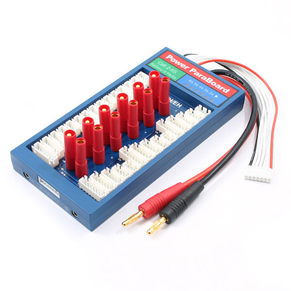 ETRONIX POWER PARABOARD 6PK w/4MM CONNECTOR & XH BALANCE - RC Hobby Product