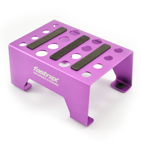 Fastrax Universal Aluminium Car Stand Purple - RC Hobby Product