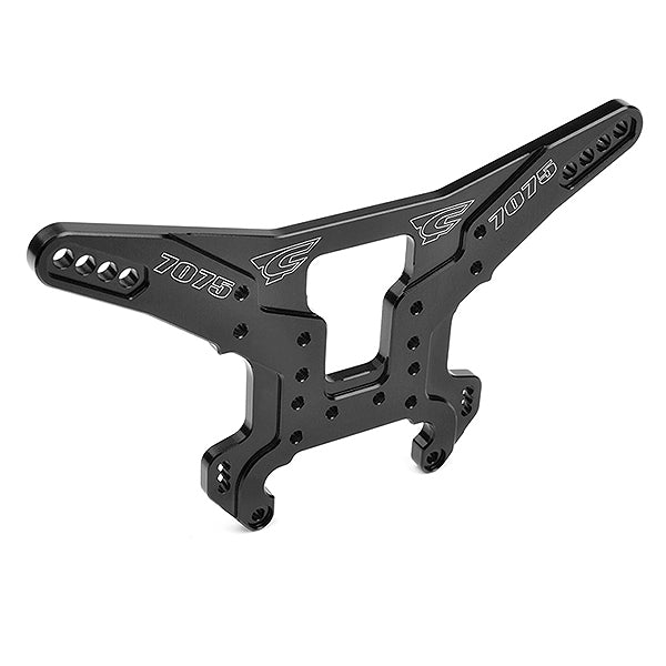 CORALLY SHOCK TOWER MTL SWISS MADE 7075 T6 5MM HARD BLACK - High-Speed RTR RC Truck