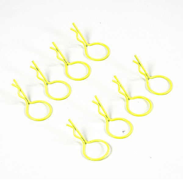 Fastrax Fluorescent Yellow Large Clips - RC Hobby Product
