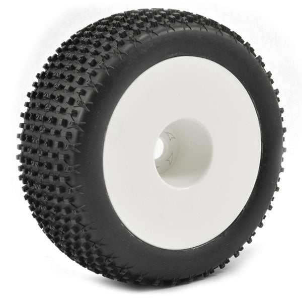 FASTRAX 1/8 TRUGGY X-BLOCK MTD ON WHITE DISHED 1/2"OFFSET(PR) - RC Hobby Product