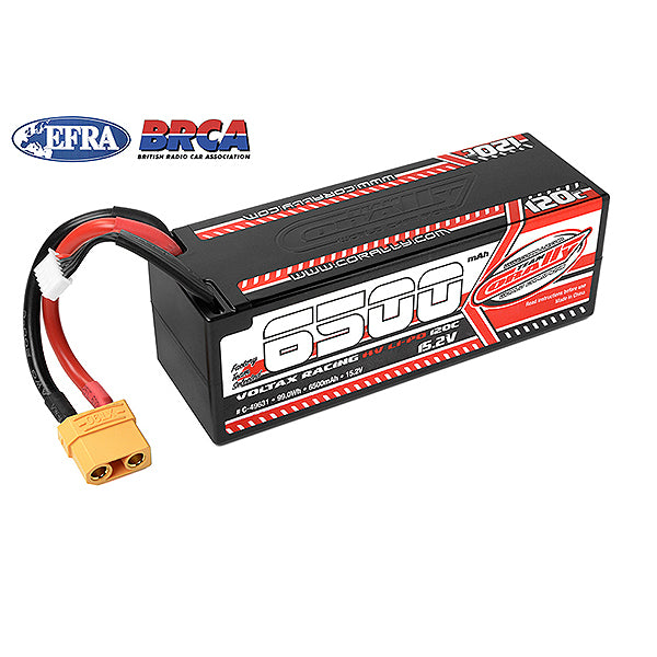 CORALLY VOLTAX 120C LIPO HV BATTERY 6500 MAH 15.2V STICK 4S HARDWIRE XT90 - High-Speed RTR RC Truck