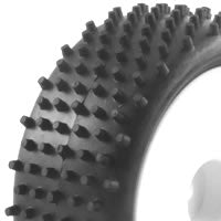 Fastrax 1/10th Mounted Buggy Tyres Lp 'Stub' Front - RC Hobby Product