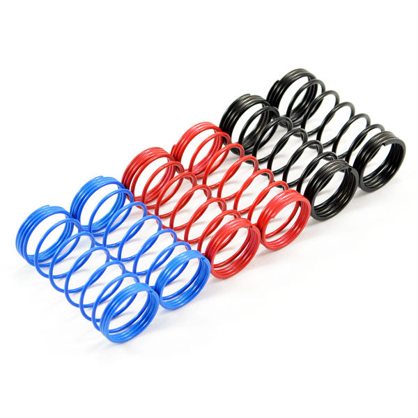FASTRAX 1/10TH 75mm SPRING SET SOFT/BLUE,MED/RED,HARD/BLACK - RC Hobby Product