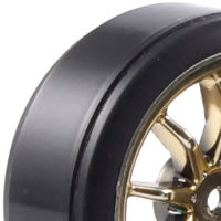 Fastrax 1/10th Street Wheel/ Drift Tyres 10-Spoke Gold - RC Hobby Product