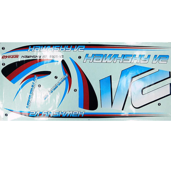 DYNAM HAWKSKY V2 DECAL - RC Hobby Product
