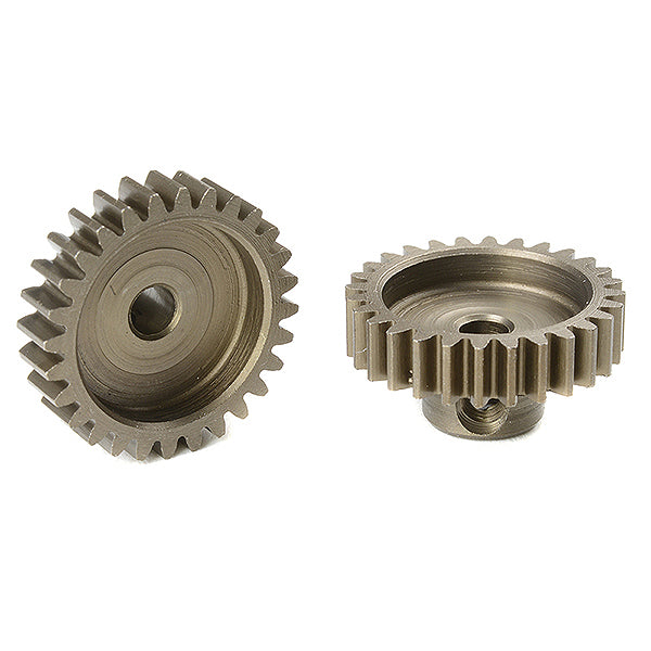CORALLY M0.6 PINION SHORT HARDENED STEEL 28 TEETH SHAFT DIA. 3.17mm - High-Speed RTR RC Truck