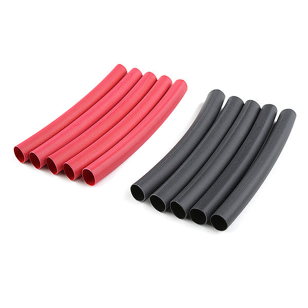CORALLY SHRINK TUBING 6.4MM RED + BLACK 10 PCS - High-Speed RTR RC Truck