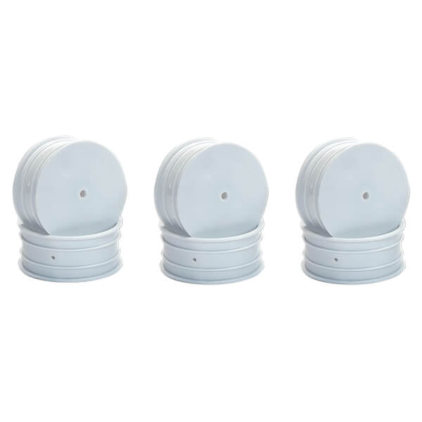 CENTRO 1/10 DISHED BUGGY FRONT 4WD WHEEL WHITE - 3 PAIRS - RC Hobby Product