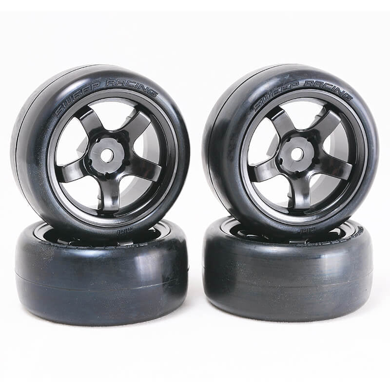 SWEEP D-HIGH END COMPOUND MINI TYRES PRE-GLUED 32DEG 4PCS - RC Hobby Product