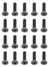 Team Associated M3 X 12 Flat Head Hex Screws