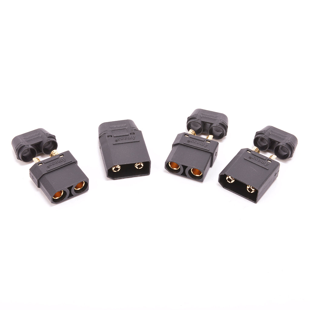 XT90 Plug with Sheath M/F Black - 2pcs #MK2910HPBK