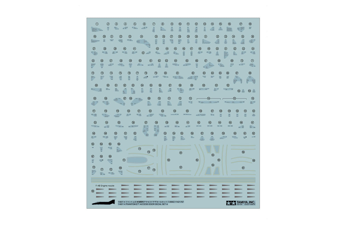 1/48 F-4 Phantom II Access Door Decal Set A