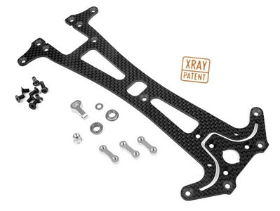 ADJUSTABLE UPPER DECK T1FK'05 - 2.5 MM GRAPHITE - RC Hobby Product