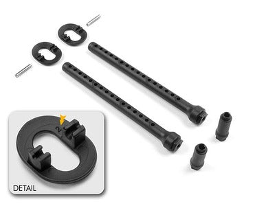 FRONT BODY MOUNT SET +2MM HEIGHT - RC Hobby Product